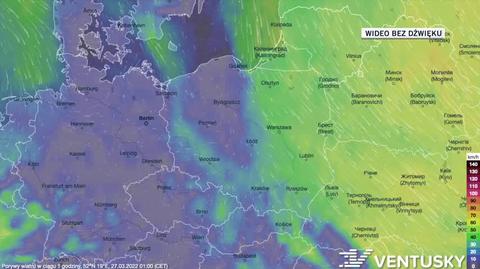 Prognoza porywów wiatru na kolejne dni