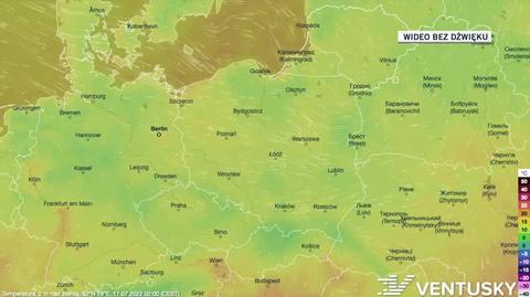 Prognoza temperatury na kolejne dni