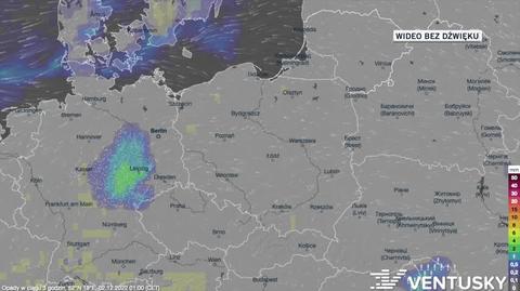 Prognozowane opady w dniach 2-6.12