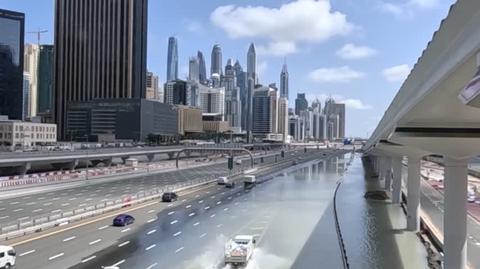 Flooded Dubai