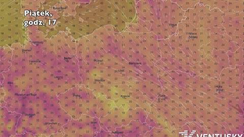 Temperatura w najbliższych dniach (Ventusky.com) | wideo bez dźwięku