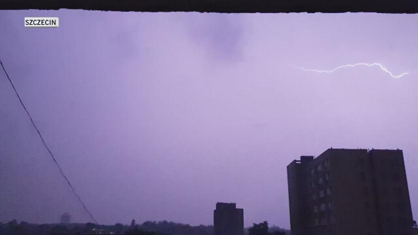 Gwałtowna burza w Szczecinie