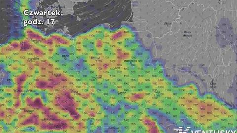 Potencjalny rozwój burz w ciągu pięciu dniu (Ventusky.com) | wideo bez dźwięku