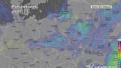 Prognozowane opady w najbliższych dniach