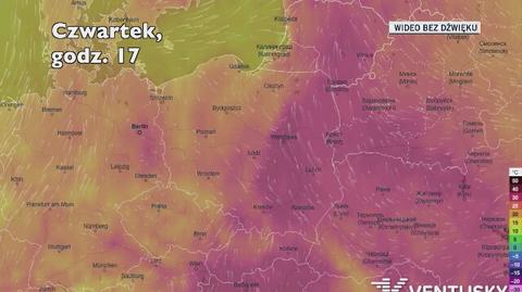 Temperatura w ciągu najbliższych dni (Ventusky.com)