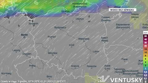 Prognozowane opady w kolejnych dniach 