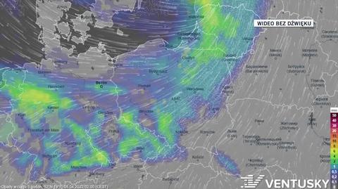 Prognoza opadów na kolejne dni