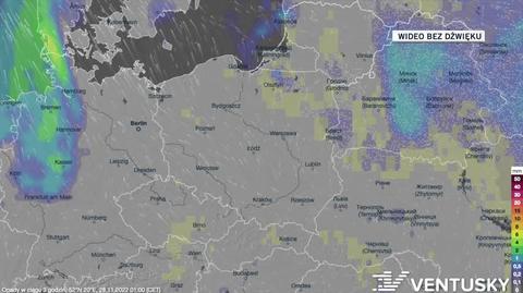 Prognoza opadów na kolejne dni