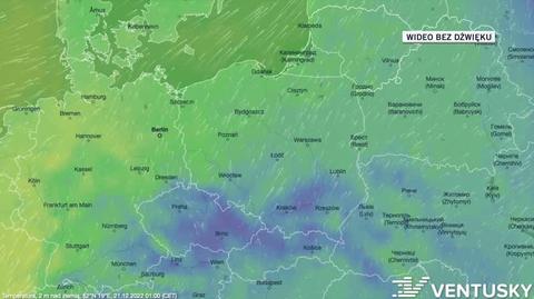 Prognozowana temperatura na najbliższe sześć dni