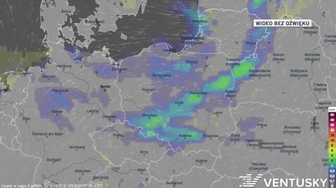 Prognozowane opady w dniach 21-25.03