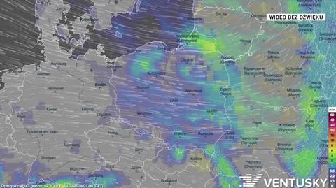 Prognozowane opady w okresie 25-29.01