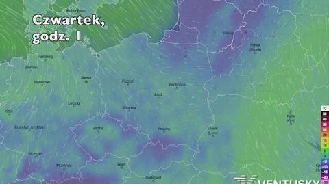 Prognozowana temperatura w najbliższych dniach (Ventusky.com) | wideo bez dźwięku