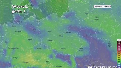 Porywy wiatru w ciągu najbliższych dni