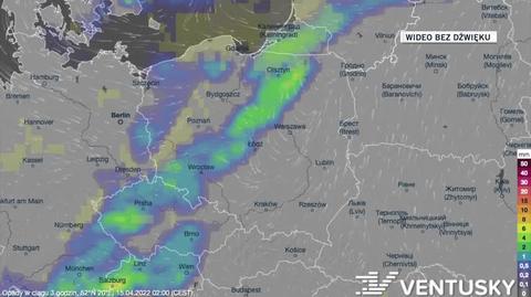 Prognozowane opady w najbliższych dniach