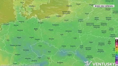 Prognoza temperatury na okres 18-22.10