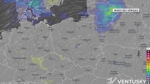 Prognozowane opady w ciągu kolejnych pięciu dni