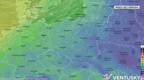 Prognozowana temperatura w kolejnych dniach