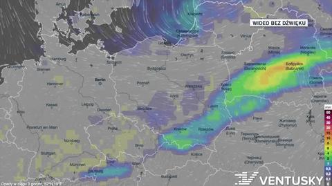 Prognozowane opady w kolejnych dniach