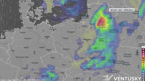 Prognoza opadów w dniach 24-28.07