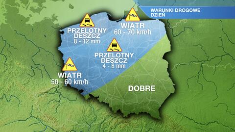 Warunki drogowe w piątek 22.10