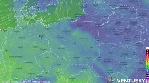 Prognozowana temperatura w kolejnych dniach