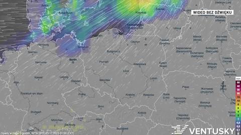 Prognozowane opady w kolejnych dniach