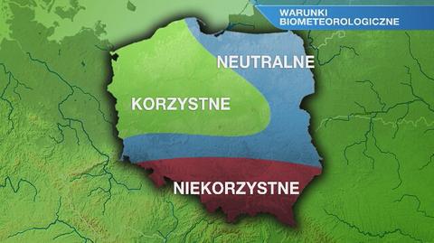 Warunki biometeorologiczne we wtorek