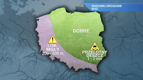 Warunki drogowe w nocy