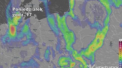 Opady w najbliższych dniach (ventusky.com | wideo bez dźwięku)