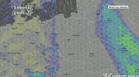 Prognozowane opady w najbliższych dniach (Ventusky.com) | wideo bez dźwięku