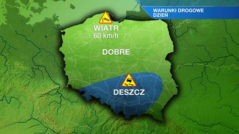 Warunki drogowe we wtorek 29.10