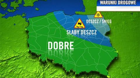 Warunki drogowe w ciągu dnia 14.11