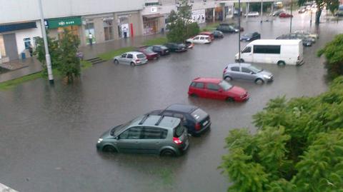 Sprzątanie po nawałnicy w Głuchołazach (woj. opolskie)