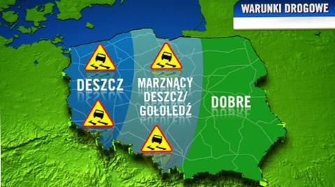 Prognoza pogody dla kierowców na dzień, 23.12