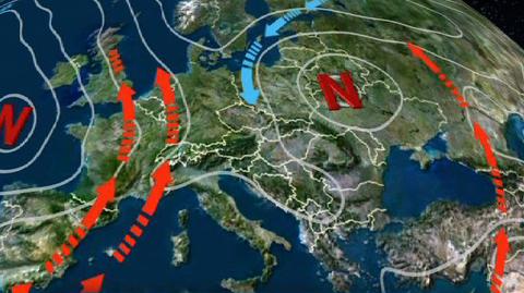 Polska pod wpływem niżu (TVN24)