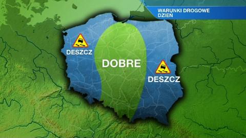 Warunki drogowe w ciągu dnia 17.05