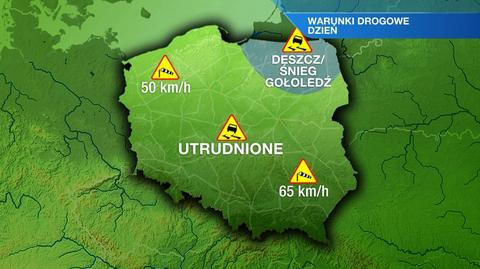 Warunki drogowe w dzień 1.02