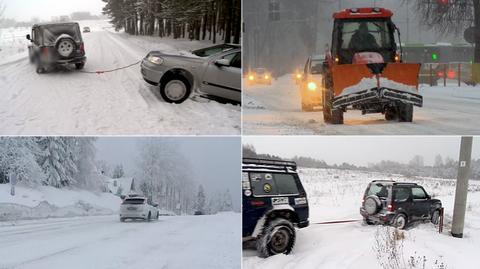 Trudne warunki na Polskich drogach