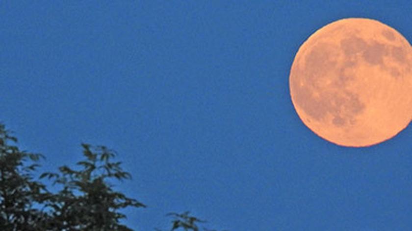 Zdjęcia "truskawkowej" pełni Księżyca