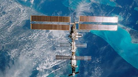 Międzynarodowa stacja kosmiczna (ISS) na orbicie