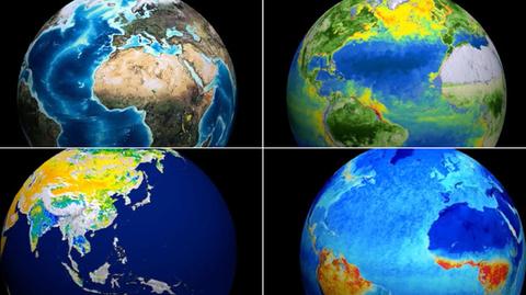Animacja zdjęć satelitarnych Ziemi