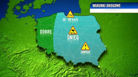 Prognoza pogody TVN Meteo dla kierowców na rano, 15.01