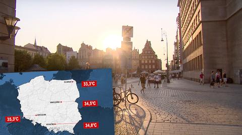 We Wrocławiu odnotowano rekordowo wysoką temperaturę