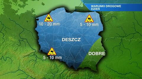 Warunki drogowe w sobotę 2.11