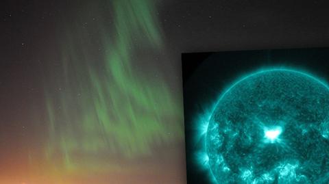 Rozbłysk słoneczny zarejestrowany w dn. 10 września na obszarze aktywnym nr 2158 Słońca