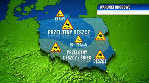 Warunki drogowe w ciągu dnia 04.01