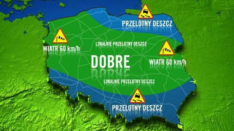 Prognoza pogody TVN Meteo dla kierowców na dzień, 12.10