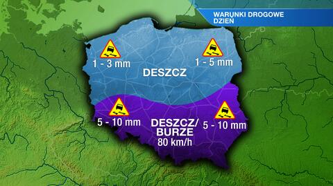 Warunki drogowe we wtorek 15.04