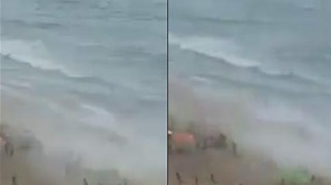 Trąba wodna uderzyła w brazylijskie wybrzeże 