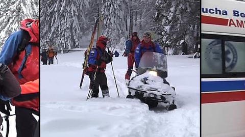 Turyści uratowani spod szczytu Babiej Góry (TVN24)